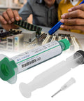 Liquid Solder Paste For Electronics, Solder Mask Ink Flux Paste With UV Light Curing For PCB Soldering And BGA Repair kit shown