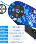 St2119 As2 Eight Indent Crimping Tool Kit For Aviation Aerospace Miniature Electrical Connectors With 37 Positioner Go No Go Gauge G125 High Quality M22520 Series Crimper Compact And Lightweight Design Professional Grade, showing colorful handle and details.