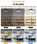 UFO LED High Bay Light 200W 6 Pack Dimmable 0 To 10V ETL Listed 32,000 Lumens 160 Lumens Per Watt Efficiency lighting warehouse