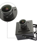 Mini Aluminum USB Security Camera with 170 Degree Wide Fisheye Lens 5MP HD, durable aluminum case, USB 2.0, close-up of lens detail