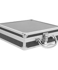 Boss Grade Aluminum Alloy Toolbox Featuring Secure Locking Panel And Portable Tool Stash Hella Tough For Hardworking Crews And DIY Enthusiasts, side view.