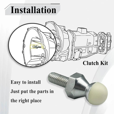 Clutch Release Pivot Ball Stud 52087542 Replacement For G56 NV4500 NV5600 Transmissions, installed in clutch kit housing