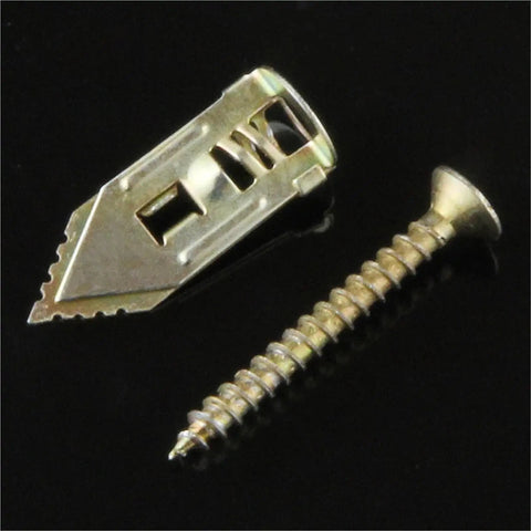 Heavy Duty Self Drilling Drywall Anchor Screw Kit For Plasterboard Mounts With Matched Metal Expansion Screws, metal anchor and screw