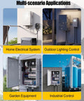 Tough As Nails Abs Weatherproof Electrical Enclosure Box With Built In Socket And Reliable Thermostat heavy duty outdoor lighting control setup.