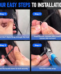 Installation guide for 150 Pcs Nylon Universal Cable Tie Kit With Strap Style Zip Ties And Push Rivets auto body fasteners