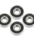 6201RS Front And Rear Wheel Bearing Kit for Mini Bikes and Go Karts, set of 4 sealed ball bearings, chrome steel.