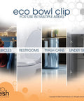 Eco Bowl Clip Air Freshener Honeysuckle Scent Versatile Design For Toilet Trash Cabinets And More Chemical Free Natural Oils