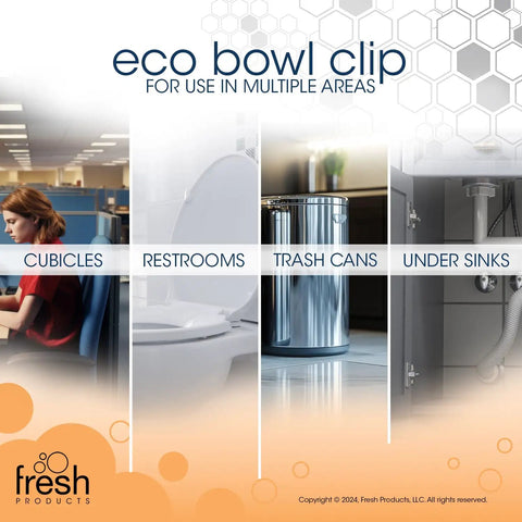Eco Bowl Clip Air Freshener Honeysuckle Scent Versatile Design For Toilet Trash Cabinets And More Chemical Free Natural Oils