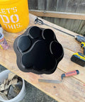 Dog And Cat Paw Print Stepping Stone Mold For Concrete Diy Garden Pathway Reusable Textured Non Slip Stone Mold 16 Inch shown on workbench