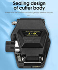 Pro Grade Fiber Optic Cleaver And Cable Cutter Set With Automatic Return shown with cutter body sealing design.