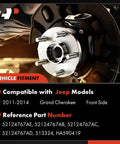 Front Wheel Bearing And Hub Assembly 5 Lug Fit For Jeep Grand Cherokee 2011-2014, close-up view showing lug details.