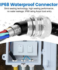 Two Pack 1/2 Inch NPT Stainless Steel Waterproof Cable Gland With Adjustable Glands IP68 Rated Heavy Duty Strain Relief Cord Grip Connectors