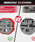 Universal Magnetic Armorers Bench Block With Non Marring Surface multi hole comparison with others