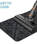 Vacuum cleaning Non Slip Carpet Stair Treads Set Of 15 With Reusable Non Slip Backing For Safe Steps For Kids Elders And Pets 8 By 30 Inches Charcoal Grey