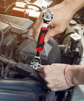 Universal Socket Wrench 48 In 1 With Rotating Head Multi Bit Fastener Tool Heavy Duty Home Repair Kit in use on a car engine.