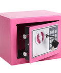 Deluxe Digital Security Safe Box With Keypad Lock For Home Office Hotel And Biz Use Jewelry Cash And Gun Storage Pink