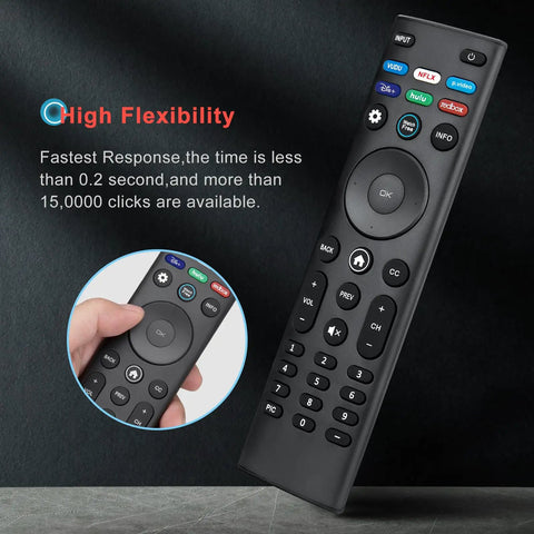 Universal Remote Replacement For Smart TVs XRT136 XRT260 XRT270 D E M P V PX Series Lightning Fast 0.2 Second Response