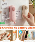 Two In One Mini Rechargeable Bag Sealer With Magnet for kitchen use, USB charging, shown with fast heating and magnetic back features.