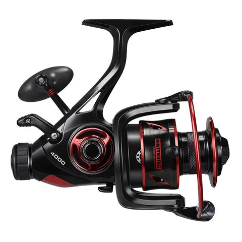 Beast Mode Baitfeeder III Spinning Fishing Reel Size 6000 With Front And Rear Drag Saltwater And Freshwater Ready