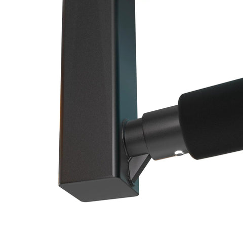 Close-up of Adjustable Ladder Ceiling Rack For Overhead Garage Storage Holds Up To 150 Lbs Heavy Duty Powder Coated Steel