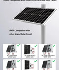 Adjustable Solar Panel Pole Mount Bracket Kit For 20W 30W Panels Fits 1.5 To 3 Inches Poles 40mm To 80mm compatibility chart