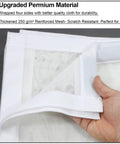 Hand showing thick 250g/m² reinforced mesh material for Upgraded Magnetic Screen Door With Thick Reinforced Mesh 250g Per M2