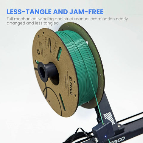 ELEGOO PLA filament spool, green 1.75 mm, 1 kg, cardboard spool for 3D printers