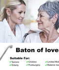 2 Pack 16 Inch Stainless Steel Bathroom Grab Bars With Anti Slip Grip, Heavy Duty 500 Lb Load Capacity, suitable for seniors