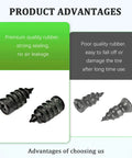 Comparison of high-quality rubber nails vs. poor-quality nails from the 100Pcs Tire Plug Kit With Screwdriver For Quick Flat Tire Repair Nails For Cars Motorcycles And Trucks Self Service Patch Kit Durable And Easy To Use Anywhere Today
