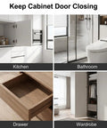 Ultra Thin Cabinet Magnets 8 Pack No Fuss Closure With Adhesive Door Catch in kitchen, bathroom, drawer, wardrobe settings