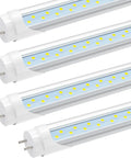 4-pack of 2Ft T8 LED Tube Light 12W 30W Equivalent 1680LM 6000K Ballast Bypass Dual Ended Fluorescent Bulb Replacement 24In, plug-and-play.