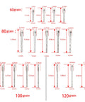 Pro Grade Durable Stainless Steel Archery Insert Arrow Points 4.2mm Glue In 24 Pack With 60 80 100 And 120 Grain Options