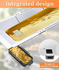 Universal Grill Grease Tray With Catch Pan Replacement For 3 4 5 Burner Gas Grills showing integrated design and oil flow