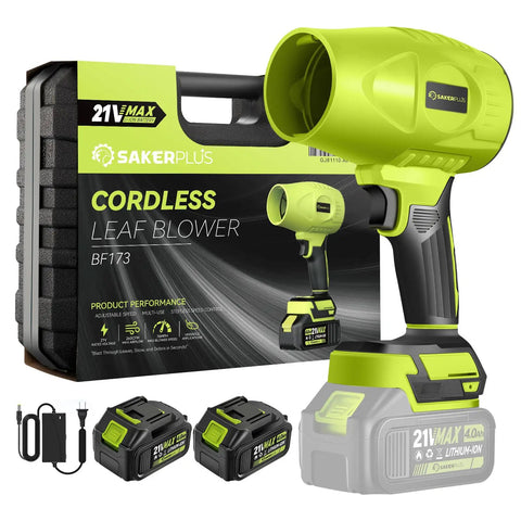 Cordless Leaf Blower For Quick Yard Cleanup Beast Mode Power Portable Dust And Debris Blower with batteries and charger