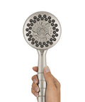 High Pressure Powerpulse Massage Handheld Shower Head With 7 Spray Settings And 5 Foot Hose Brushed Nickel Detachable Shower Head