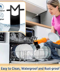 Premium Stainless Steel Slow Cooker Lid Holder And Crock Pot Stand Rack for easy cleanup in a dishwasher with waterproof design.