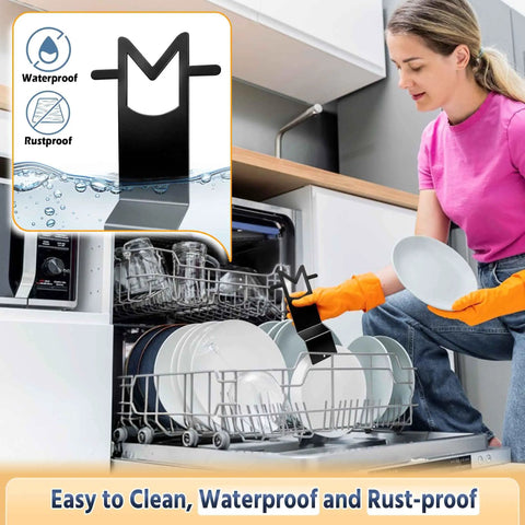 Premium Stainless Steel Slow Cooker Lid Holder And Crock Pot Stand Rack for easy cleanup in a dishwasher with waterproof design.