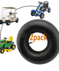 Two Pack 18x8.50-8 and 18x9.50-8 Inner Tubes with TR-13 Straight Valve Stem for lawn tractors and golf carts.