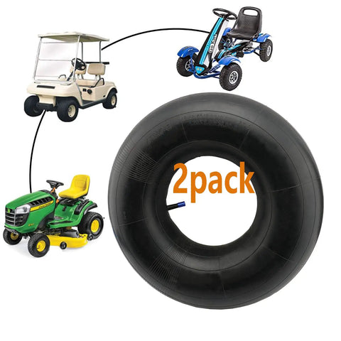 Two Pack 18x8.50-8 and 18x9.50-8 Inner Tubes with TR-13 Straight Valve Stem for lawn tractors and golf carts.