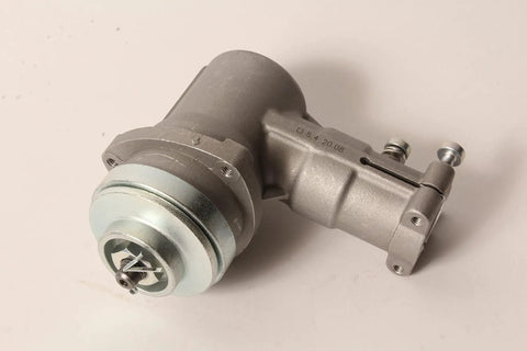Gear Case Assembly For Edger Straight Shaft Redefiner Plus Easy Install Heavy Duty OEM Replacement Part P021049410 Compatible With PAS230 And PAS280 Series silver metal housing