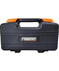 Front view of the storage case for 39 Piece Hand Tool Kit With Storage Case For DIY Home Repairs And Projects, Durable Chrome Plated Tools