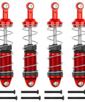 Pack Of 4 Full Metal Shock Absorbers For 1/12 Scale MN Series RC Crawler Cars CNC Aluminum Dampers with screws included