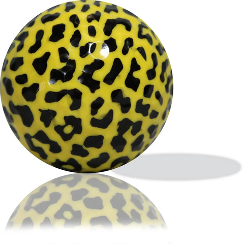 Leopard Print Novelty Golf Balls 12 Pack With Pink And Yellow Leopard Design For Gifts Tournaments League Events Collectors And Ladies Golf Accessories Bold On Course Look Perfect Gift For Golfers On Any Course Or Practice Range