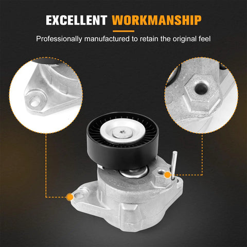 Image showing Engine Drive Belt Tensioner Idler Pulley Kit For Mercedes-Benz V-Ribbed Serpentine Belt Replacement 2722021419.