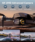 4K GPS Drone With Camera For Adults And Beginners Auto Return Home Brushless Motors Follow Me 5G FPV Transmission Smart RC Quadcopter Under 250G showcasing advanced 4K UHD camera with adjustable angle.