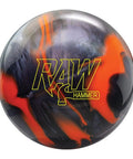 Raw Orange And Black Hybrid Reactive Bowling Ball 10 Pound For Big Hook And Smooth Control On Lanes High Performance Mid Core Eye Catching Finish Durable Build For Serious Bowlers