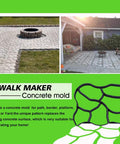Oversized Reusable Concrete Path Molds For DIY Garden Walkways And Pavers in use creating custom patio and yard pathways
