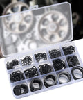 350 Pieces Retaining Rings Kit External Circlips Snap Rings C Clips Assortment Set In 15 Sizes Heavy Duty 65Mn Steel in case