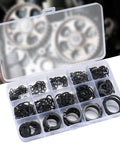 550 Piece Snap Ring Set For Axles And Shafts External Circlip Retaining Clips in plastic organizer box