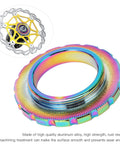 Centerlock Rotor Lockring Cover For Mountain Bikes Dope Bright Color Aluminum Alloy Shield